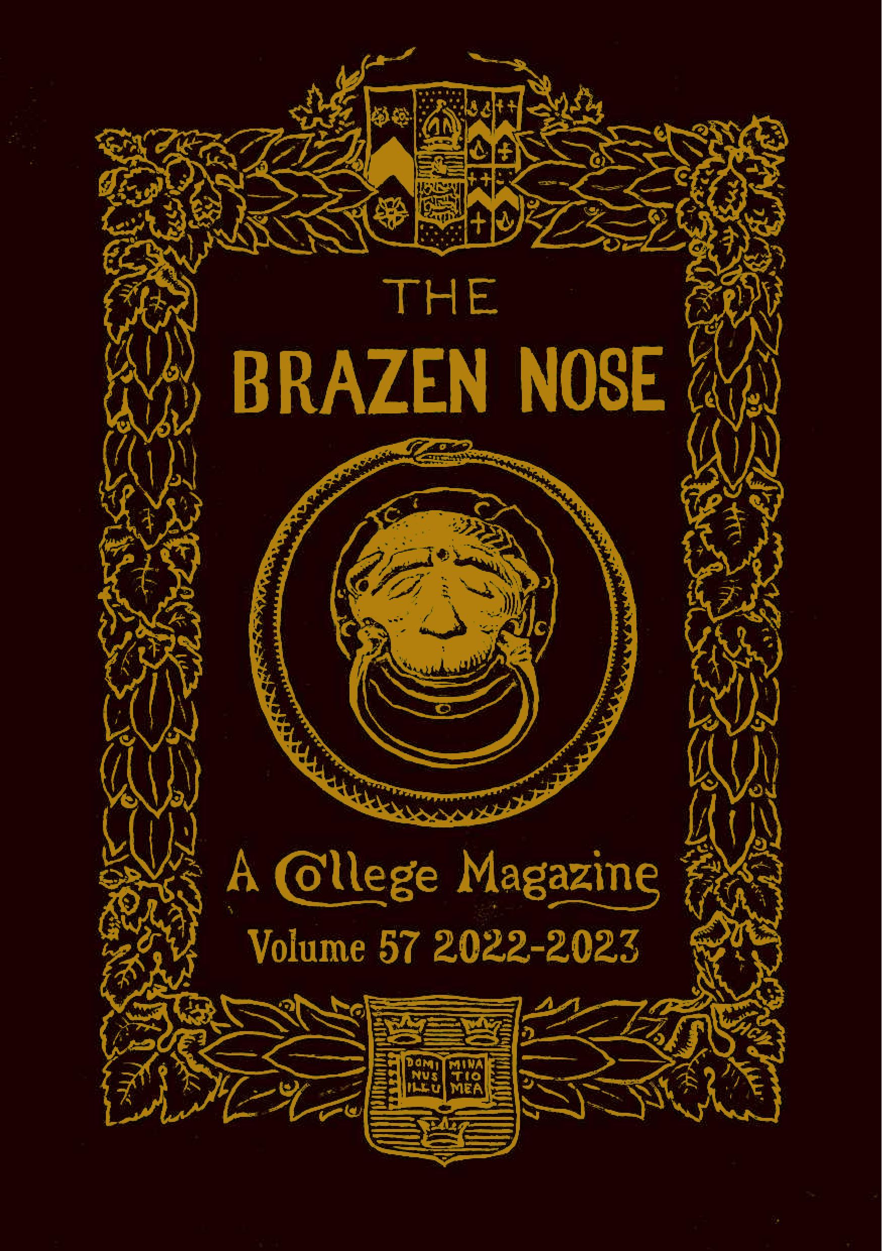 The Brazen Nose 2022 23 cover page